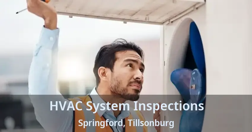 HVAC System Inspections Springford, Tillsonburg - ON